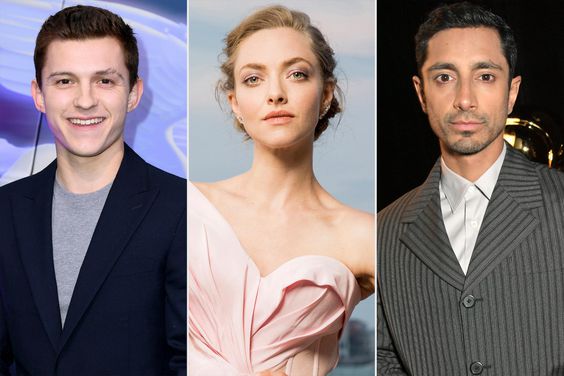 Tom Holland, Amanda Seyfried, and Riz Ahmed