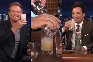 Sam Heughan and Jimmy Fallon