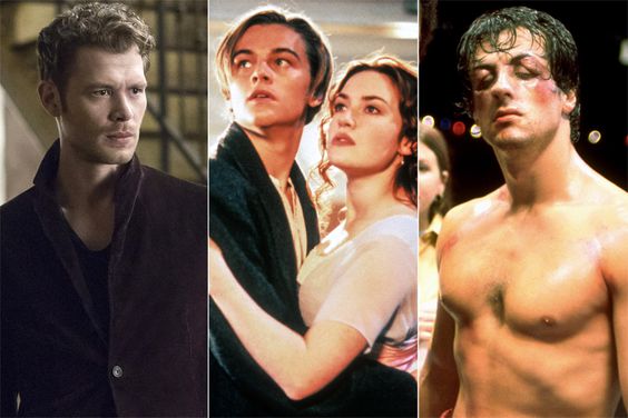 The Originals tv show, Jack and Rose in Titanic, and Sylvester Stallone in Rocky