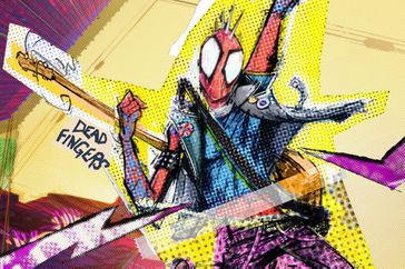 Hobie Brown, a.k.a. Spider-Punk (Daniel Kaluuya), in 'Spider-Man: Across the Spider-Verse'