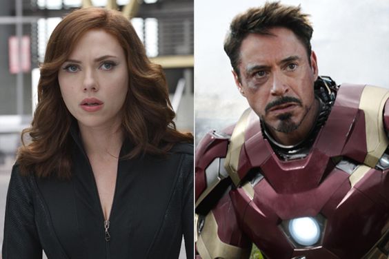 Captain America: Civil War Black Widow and Iron Man