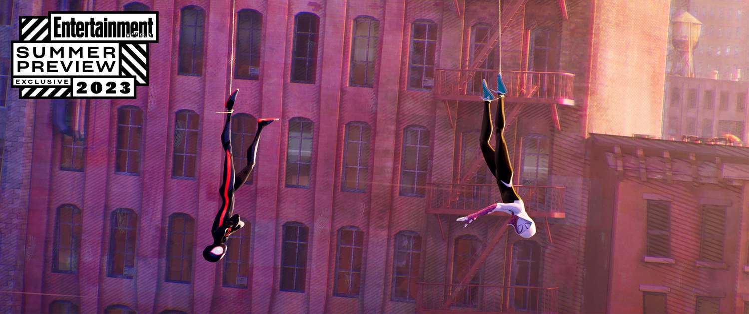 Miles and Gwen, just hanging around in 'Spider-Man: Across the Spider-Verse'