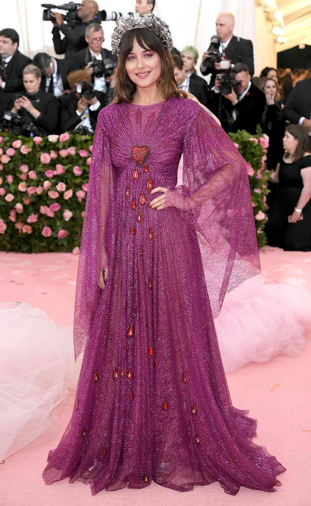 NEW YORK, NEW YORK - MAY 06: Dakota Johnson attends The 2019 Met Gala Celebrating Camp: Notes on Fashion at Metropolitan Museum of Art on May 06, 2019 in New York City. (Photo by Neilson Barnard/Getty Images)