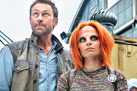 Grant Bowler as Joshua Nolan, Stephanie Leonidas as Irisa in Defiance