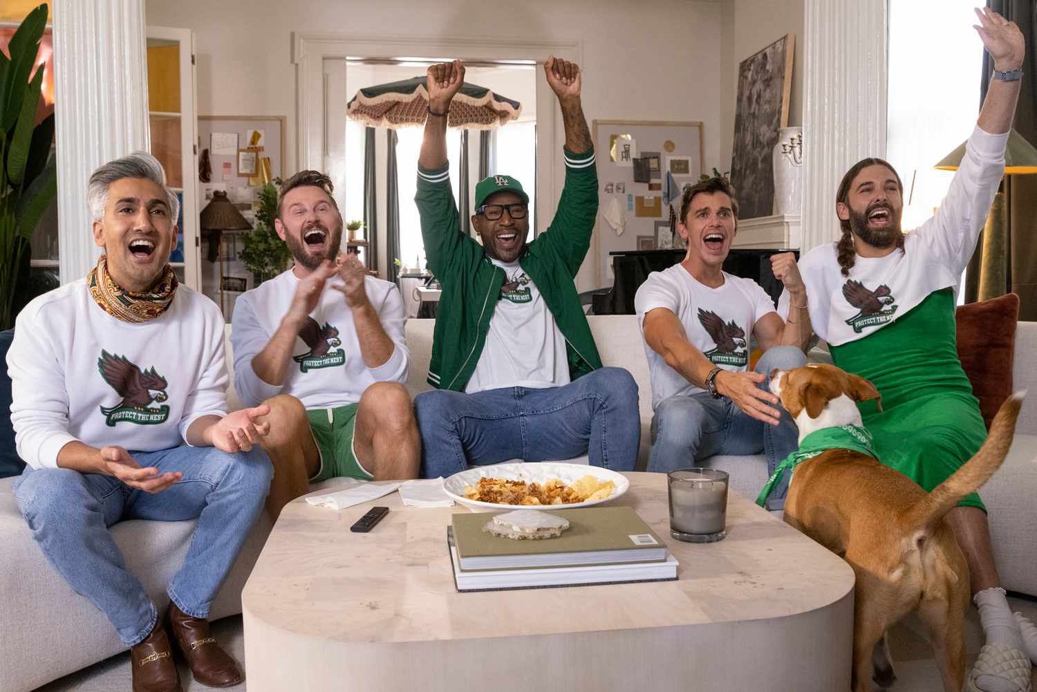 Tan France, Bobby Berk, Karamo Brown, Antoni Porowski, and Jonathan Van Ness in 'Queer Eye'