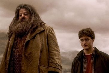 Robbie Coltrane and Daniel Radcliffe in 'Harry Potter and the Half-Blood Prince'