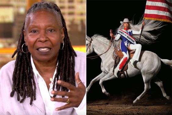 The View Whoopi Goldberg, Beyoncé Cowboy Carter album cover