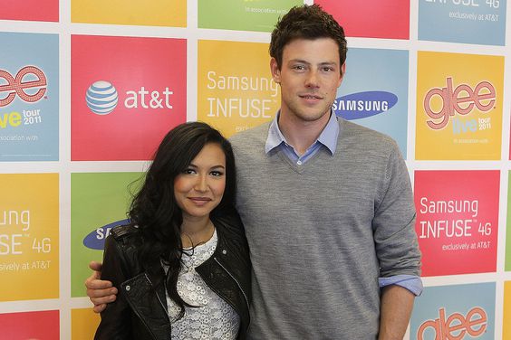 naya rivera, cory monteith