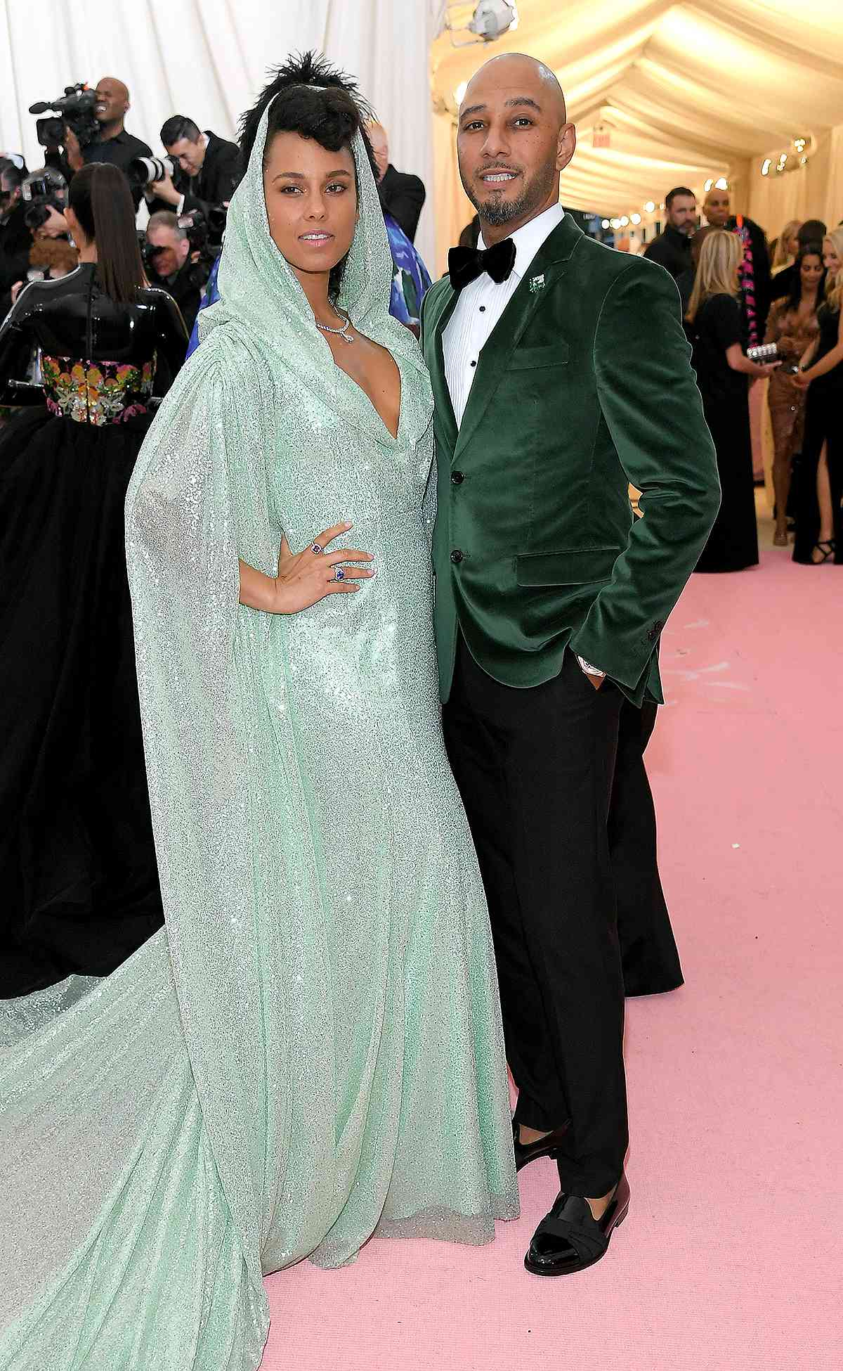 NEW YORK, NEW YORK - MAY 06: Alicia Keys and Swizz Beatz attend The 2019 Met Gala Celebrating Camp: Notes on Fashion at Metropolitan Museum of Art on May 06, 2019 in New York City. (Photo by Neilson Barnard/Getty Images)