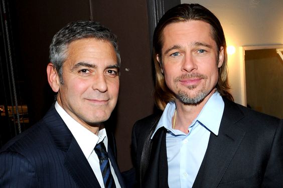 George Clooney and Brad Pitt