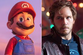 (from left) Mario (Chris Pratt), Princess Peach (Anya Taylor-Joy), and Toad (Keegan-Michael Key) in Nintendo and Illumination’s The Super Mario Bros. Movie, directed by Aaron Horvath and Michael Jelenic.; (L-R): Chris Pratt as Peter Quill/Star-Lord and Dave Bautista as Drax in Marvel Studios' The Guardians of the Galaxy: Holiday Special, exclusively on Disney+. Photo by Jessica Miglio. © 2022 MARVEL.