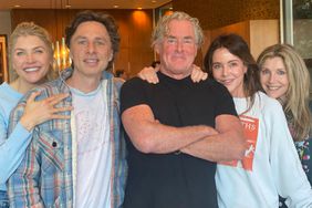 Zach Braff, John C. McGinley, Christa Miller, Sarah Chalke have mini 'Scrubs' reunion