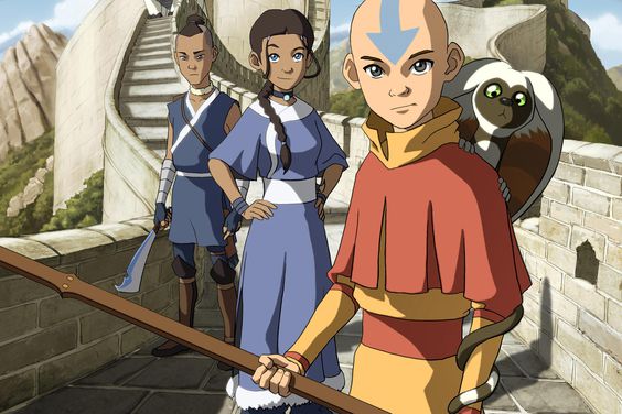 Sokka, Katara, and Aang on 'Avatar: The Last Airbender'