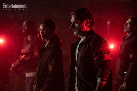Lesley-Ann Brandt and Andrew Lincoln on 'The Walking Dead: The Ones Who Live'