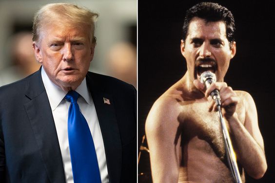 Trump and Freddie Mercury queen