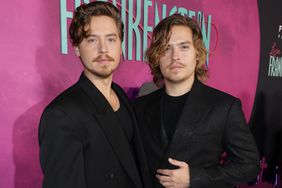  Cole Sprouse and Dylan Sprouse seen at Focus Features' "Lisa Frankenstein" Los Angeles Special Screening at Hollywood Athletic Club on February 05, 2024 in Hollywood, California