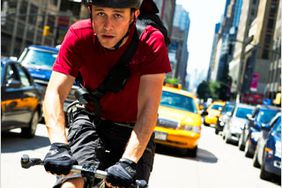 BIKING BONANZA Joseph Gordon-Levitt cycles away from trouble in Premium Rush