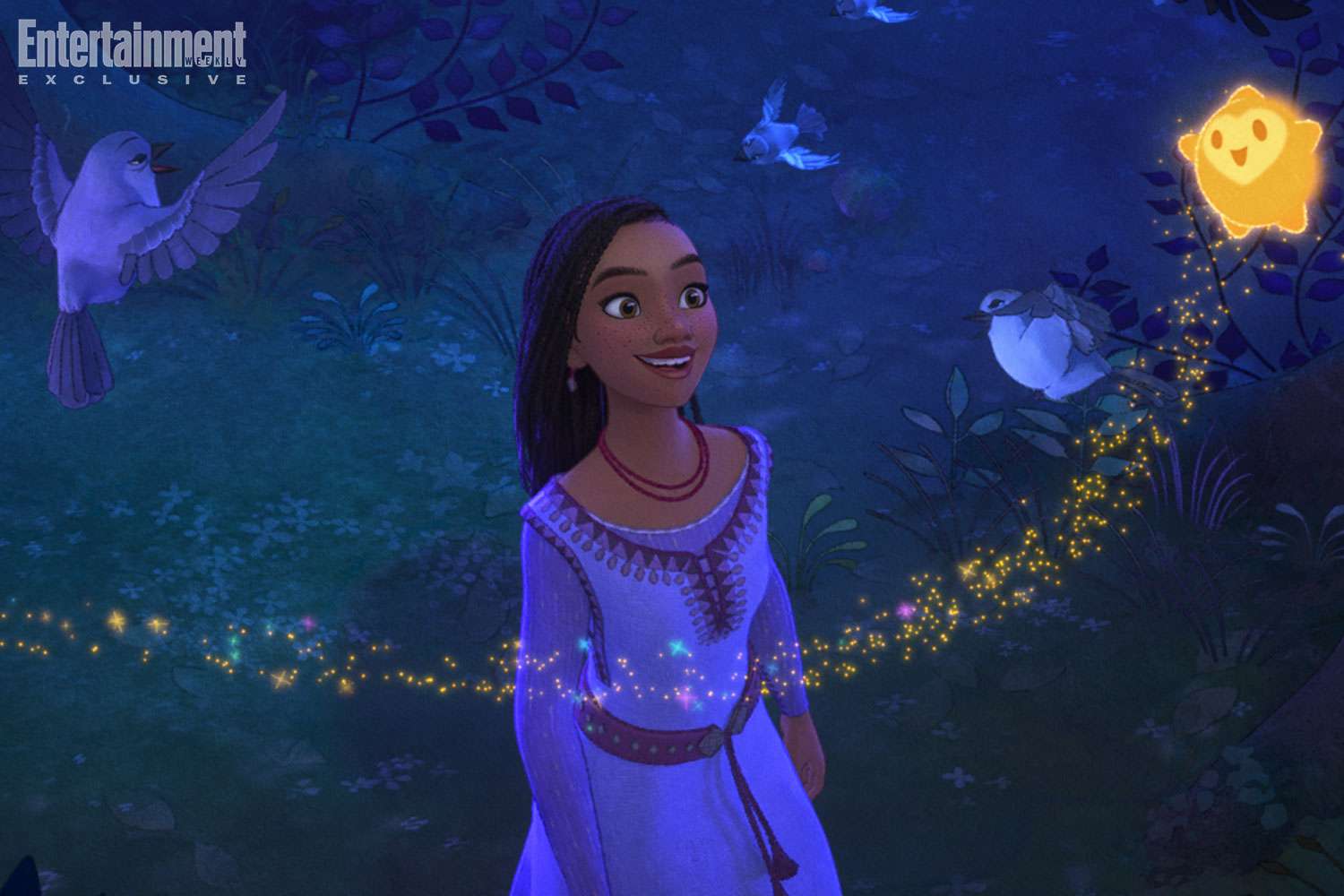 Ariana DeBose's Asha joins Star on a magical adventure in 'Wish'