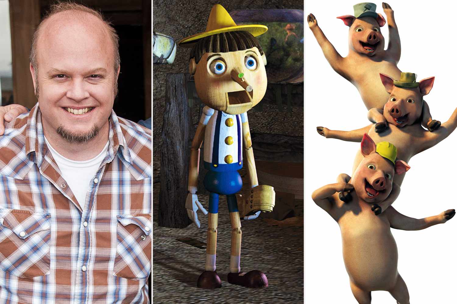 Cody Cameron; Pinocchio; the Three Little Pigs