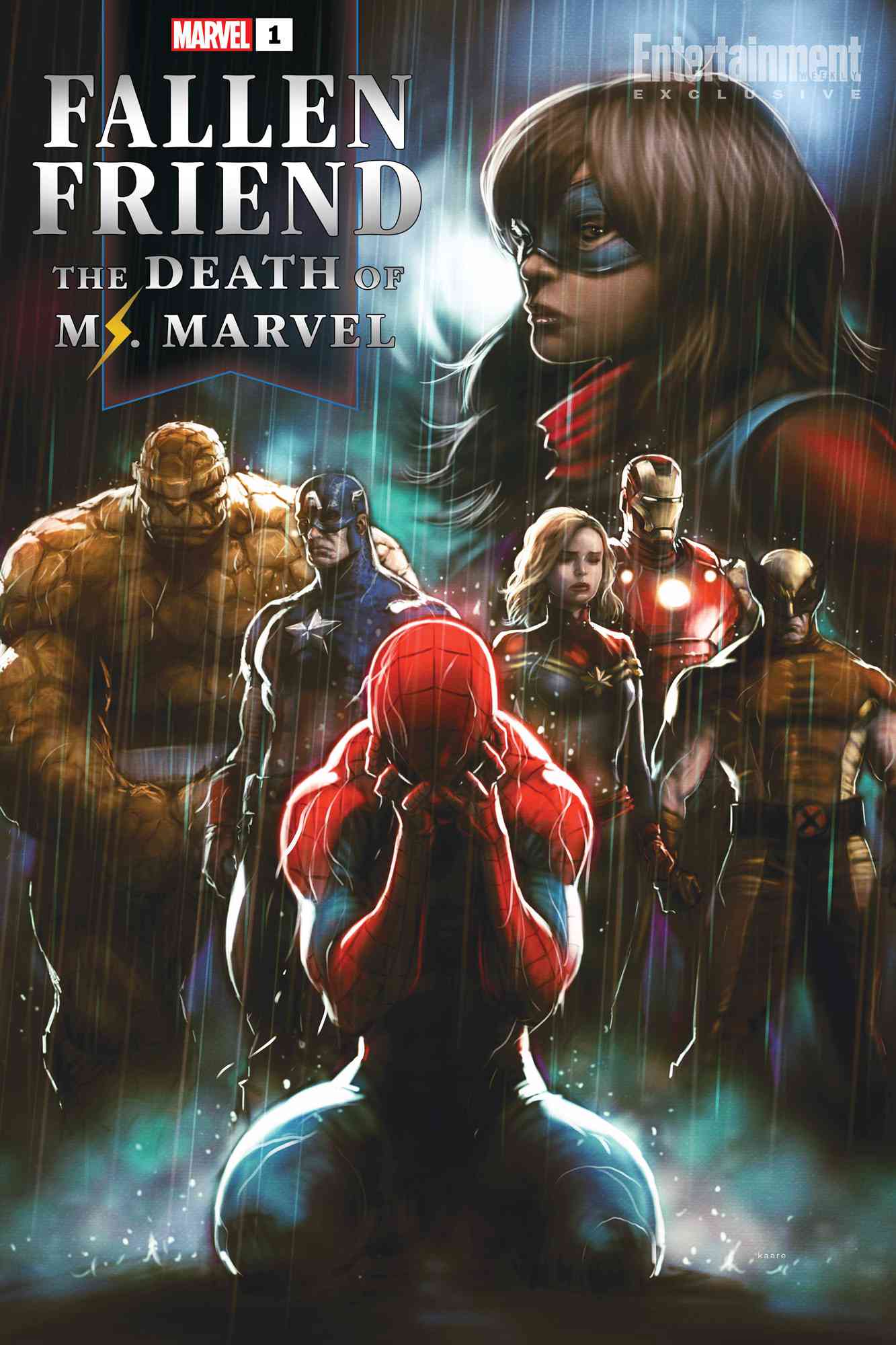 The cover for 'Fallen Friend: The Death of Ms. Marvel'