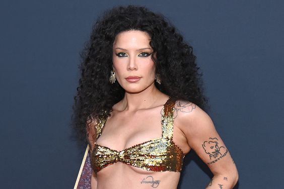  Halsey attends the World Premiere Of A24's "MAXXXINE" at TCL Chinese Theatre on June 24, 2024 in Hollywood, California.