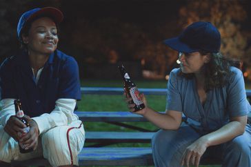 Chanté Adams and Abbi Jacobson in 'A League of Their Own'