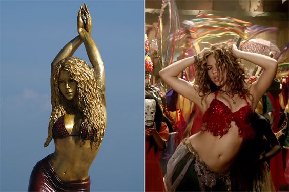 Shakira statue, Shakira