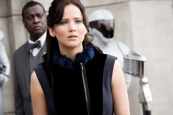 FIRED UP? Jennifer Lawrence reprises her role as Katniss Everdeen in the pleasant sequel Catching Fire .