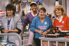 Nancy McKeon as Joanne 'Jo' Polniaczek, Kim Fields as Dorothy 'Tootie' Ramsey, Mindy Cohn as Natalie Green, Lisa Whelchel as Blair Warner from Facts of Life 