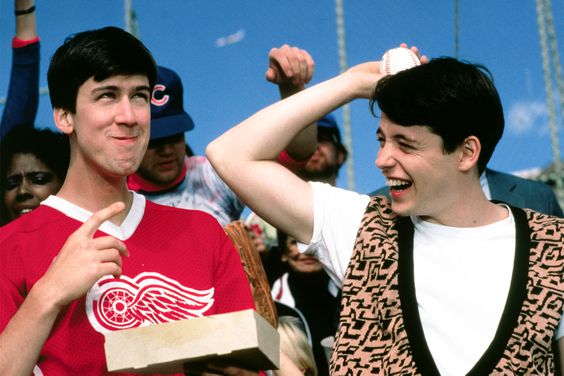 Alan Ruck and Matthew Broderick in 'Ferris Bueller's Day Off'
