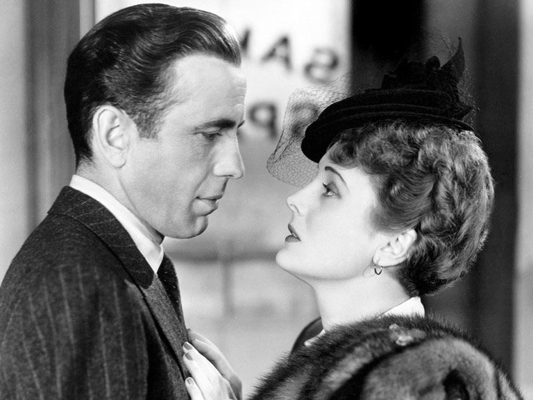 Film noir perfection and the stuff that dreams are made of: Humphrey Bogart is Sam Spade, a detective entangled with a valuable carved bird, unsavory