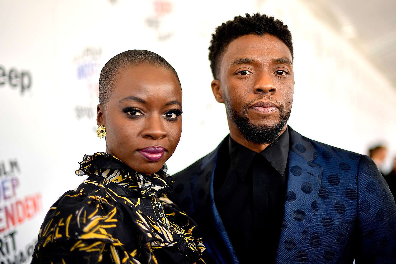 Danai Gurira and Chadwick Boseman