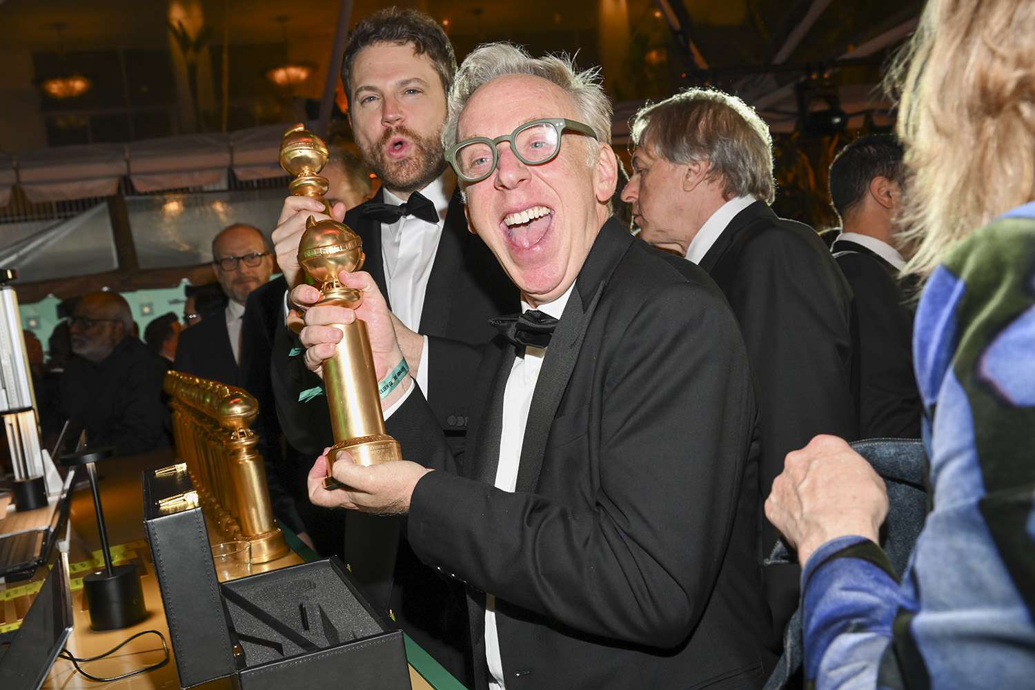 Mike White at the engraving table at the 80th Golden Globes Viewing and After Party Powered By Billboard