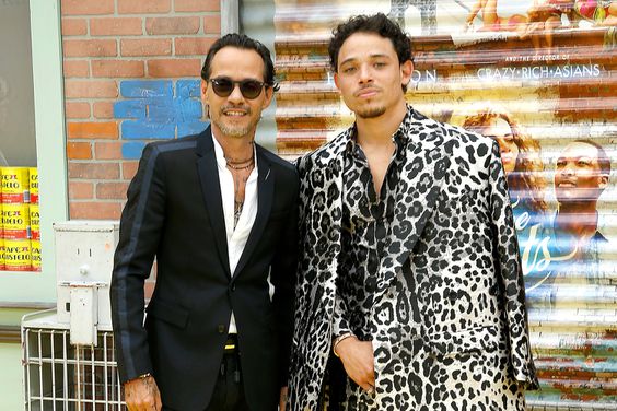 Marc Anthony and Anthony Ramos attend "In The Heights" opening night premiere - 2021 Tribeca Festival at United Palace Theater on June 09, 2021 in New York City
