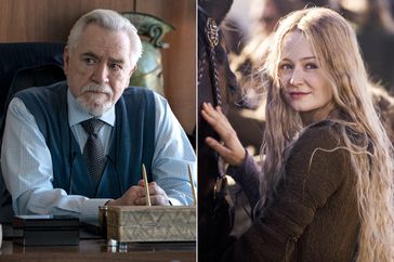 Brian Cox in Succession; Miranda Otto in Lord of the Rings