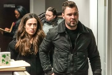 Marina Squerciati as Kim Burgess, Patrick John Flueger as Adam Ruzek