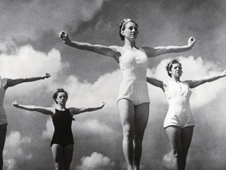 Leni Riefenstahl's two-part chronicle of the 1936 Summer Olympics in Berlin is a visually transporting documentary: a poetic pageant of flying, writhing, diving, and twisting