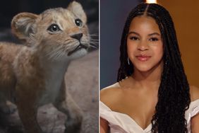 Split photo from Mufasa trailer and Blue Ivy Carter 