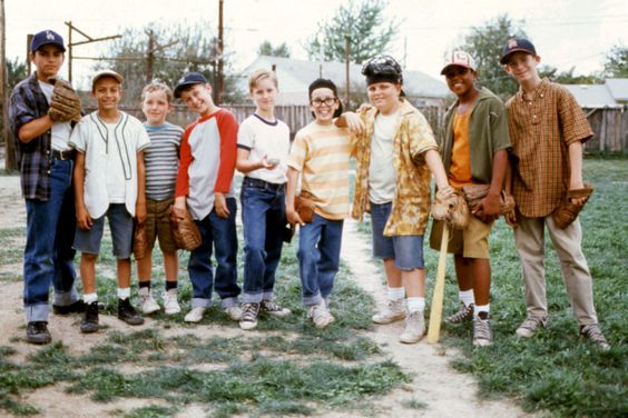 THE SANDLOT, Mike Vitar, Marty York, Shane Obedzinski, Victor DiMattia, Tom Guiry, Chauncey Leopardi