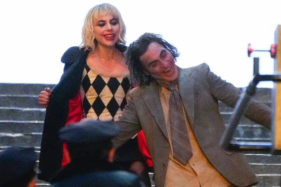 NEW YORK, NEW YORK - APRIL 02: Lady Gaga and Joaquin Phoenix are seen filming on location for "Joker: Folie a Deux" on April 02, 2023 in New York City. (Photo by Gotham/GC Images)