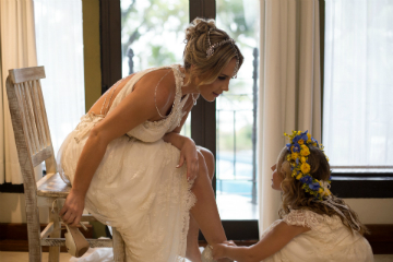 Valentina e Giselle no casamento