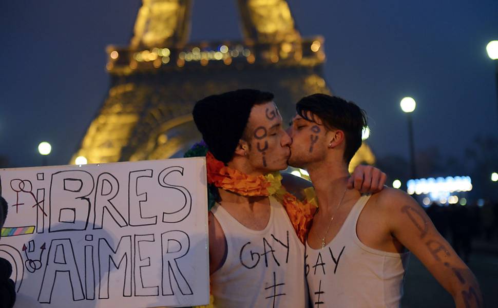 Protesto contra o casamento gay