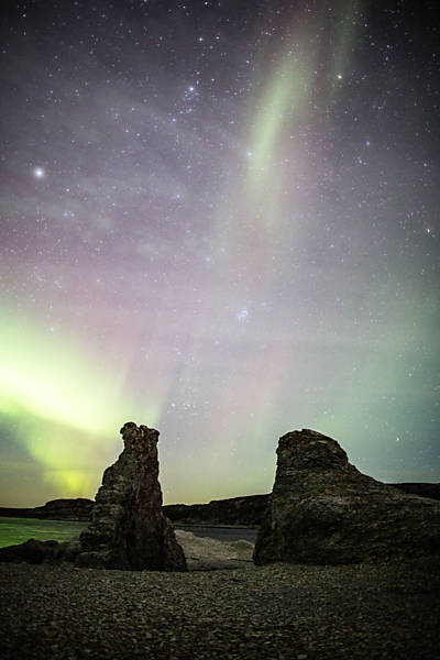 Exposição sobre a aurora boreal 