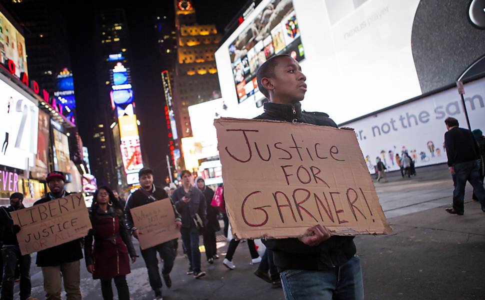 Manifestações sobre caso Garner em Nova York, em 2014