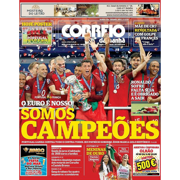 Portugal nas capas dos jornais