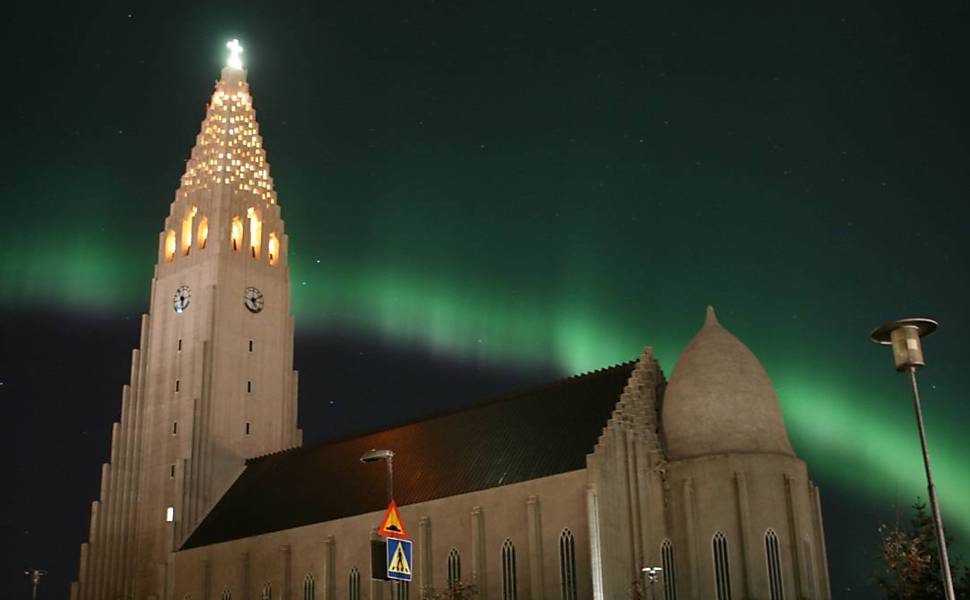 Aurora Boreal na Islândia