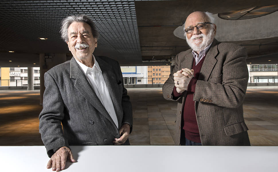 Paulo Mendes da Rocha e Danilo Santos de Miranda no Sesc 24 de Maio