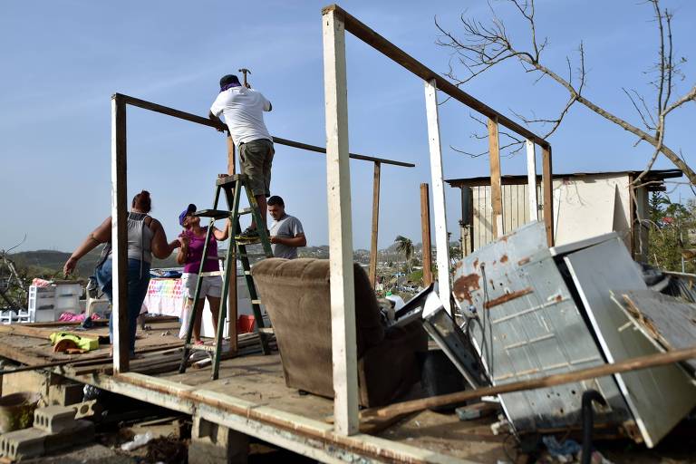 Porto Rico após o furacão Maria, em 2017