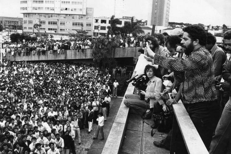 Greve de metalúrgicos no ABC paulista em 1979