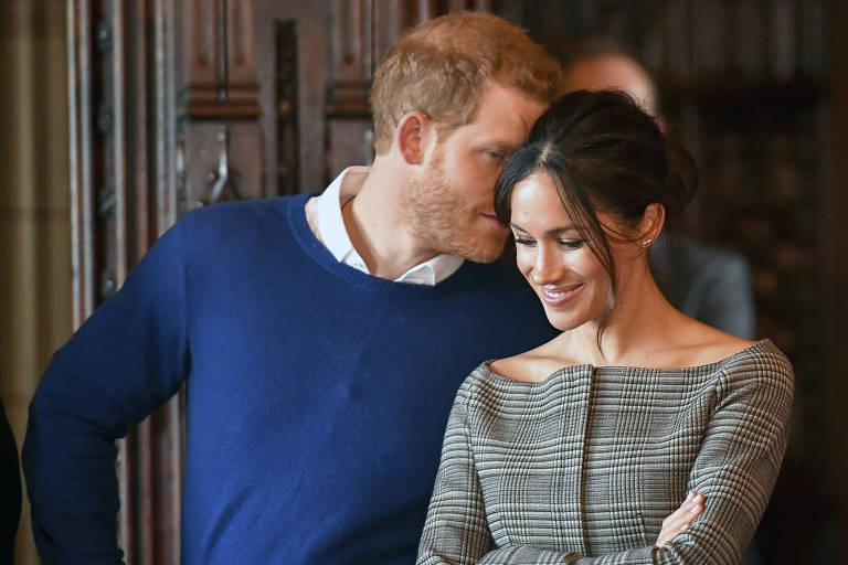 Príncipe Harry e a noiva Meghan Markle